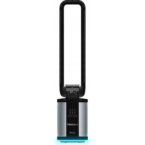 Ventilateur sans pales avec humidificateur, sur pied, Webber WB1820, noir, silencieux (1/5)