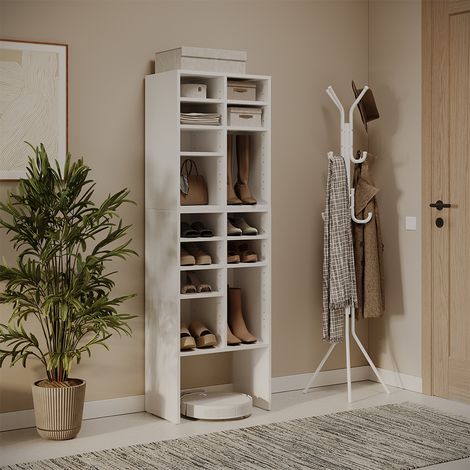 Schuhschrank-Set Lysander, Weiß, 53 x 99 cm 2 Teile, Vicco (1/5)