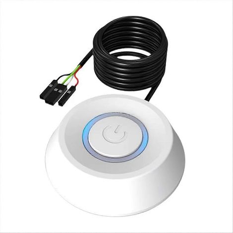 Interrupteur externe de mise sous tension PC, câble 1,8 m pour carte mère, bouton démarrage ordinateur bureau, commutateur de démarrage à distance, accessoire ATX (1/5)