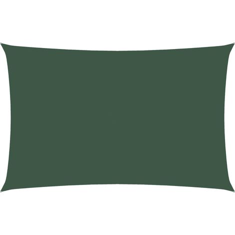 Maison Exclusive - Parasole a Vela Oxford Rettangolare 2,5x5 m Verde Scuro