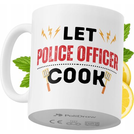 Lustige Kaffeetasse mit witzigem Textdesign für Polizisten – ideal für Geburtstage, Namenstage, Feiertage und besondere Anlässe. Hochwertige Tasse für Zuhause, Büro und Arbeit. Farbe: Weiß, 330 ml.