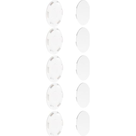 cyclingcolors 10x tappo chiusura plastica nero bianco grigio marrone mobili inserto cappuccio copriforo fori (Ø35mm/bianco RAL 9010) (1/2)