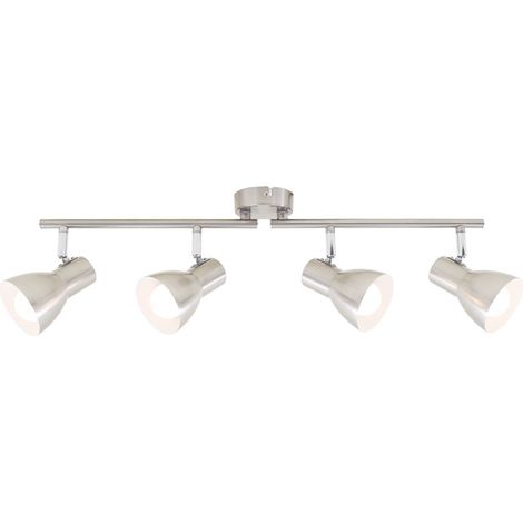 Lampada da soffitto Spot lampada retrò orientabile E14 25 W argento metallo Briloner (1/5)