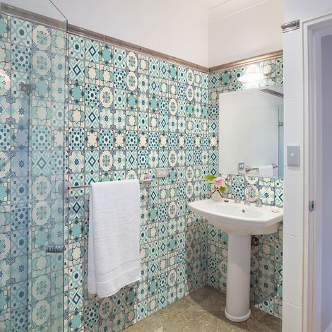 Sticker Mural Carrelage adhésif Cuisine Salle de Bain - 60 STICKERS CARRELAGES AZULEJOS VINCIANO - 60stickers10x10cm (1/5)