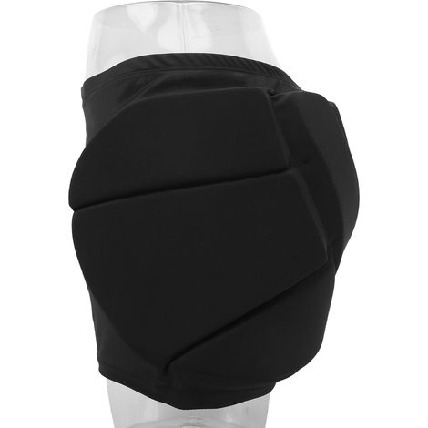 Ce short doux pour la peau, résistant à la chaleur et protecteur est fabriqué en nylon et EVA, et convient à des sports comme le cyclisme et le ski. Disponible en noir, taille XXL. (1/5)