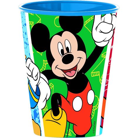 TATAWAY Disney Mickey Mouse- Bicchiere 260 ml Easy Has Fun Topolino Bambini