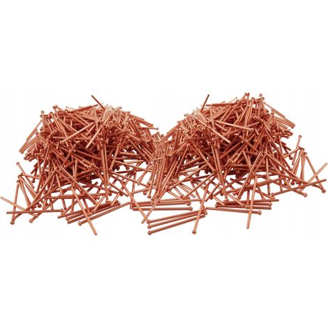 Remaches de cobre chapados de 2,5 mm, 1000 unidades, para soldadura por electrodo de posicionamiento. (1/5)