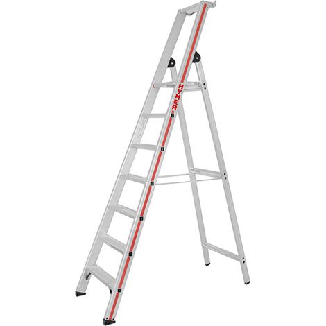 Escabeau 7 marches - Hauteur atteignable 3.63m - 8026/7