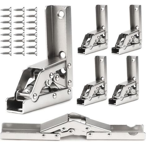 SPHProducts，Bisagras para puertas abatibles，Bisagra atornillable，Diseño que ahorra espacio，Se suministra en un juego de 6 (1/5)