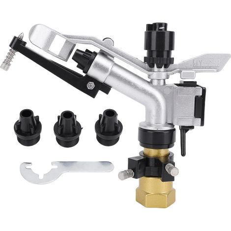 Pistolet de pulvérisation d'irrigation en alliage de Zinc, économie d'eau, arroseur à impact rotatif automatique pour cour de ferme, Interface G1. (1/5)