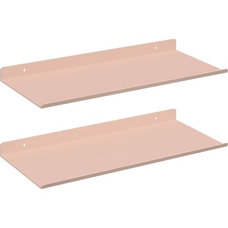 Maison Exclusive - Schwebendes Regal 2 pcs Rosa 40 x 18 x 2,5 cm