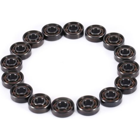 16-teiliges Set Inline-Rollschuhe Hochgeschwindigkeits-608-Kugellager einseitig abgedichtete Keramikkugeln (1/5)