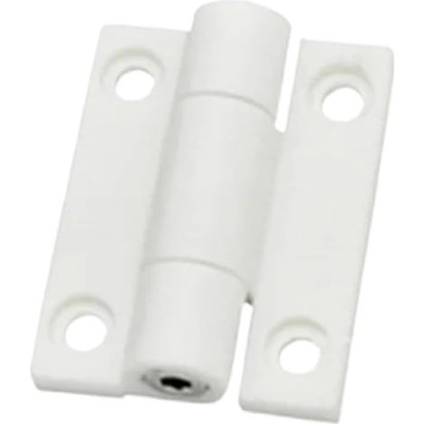 Charnière de porte pliante, 1 pièce, en plastique blanc/noir (1/5)