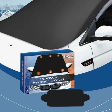 Housse de pare-brise pour voiture, protection hivernale contre la neige, le givre et la buée, facile à installer et protège les vitres de votre voiture -- 1 pièce -- AUTLEAD (1/5)