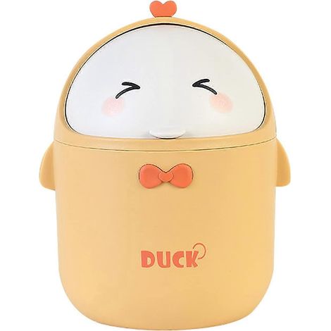 Mini poubelle de bureau avec couvercle, poubelle portable, poubelle de salle de bain (1/4)