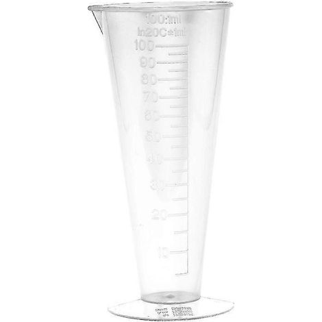 Lot de 2 gobelets doseurs transparents Plastigauge, grande capacité (100 ml), référence g20242678775 (1/2)