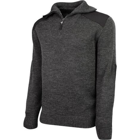 Pull de Travail Damon - Taille 4XL - Anthracite Chiné - Résistant et Confortable - D-Work