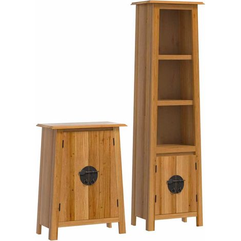 Maison Exclusive - Conjunto de muebles de baño 2 piezas madera ma