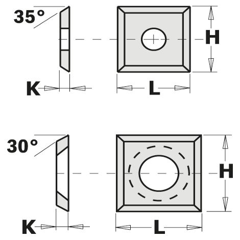 790.120.03 CUCHILLA HW-SMG 4 CORTES 35° 12X12X1.5 (HV10= 2150)