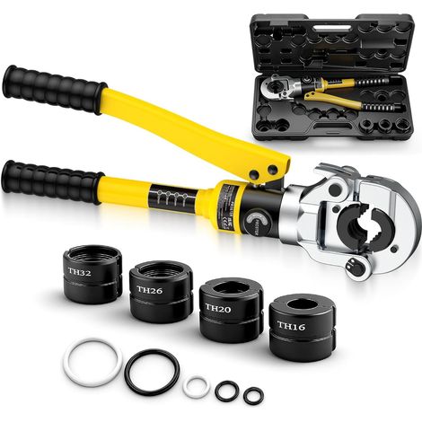 Pince à Sertir Multicouche PER 8T TH16-32 avec Ébavureur Coupe-Tube (1/5)