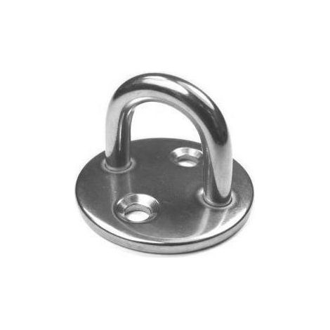 Pontet platine ronde inox A4 - Diamètre: 6