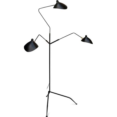 Stehlampe - Wohnzimmerleuchte - 3-armig - Giorge Schwarz (1/5)