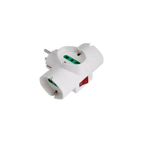 FME 87323 ADATTATORE SCHUKO 3 P BIP SCHUKO+INTERRUT.