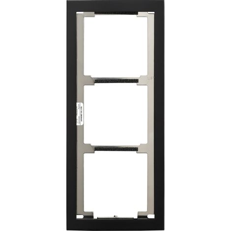 Façade finition noire satinée cadre 3 modules 200441 - AIPHONE GF3FB