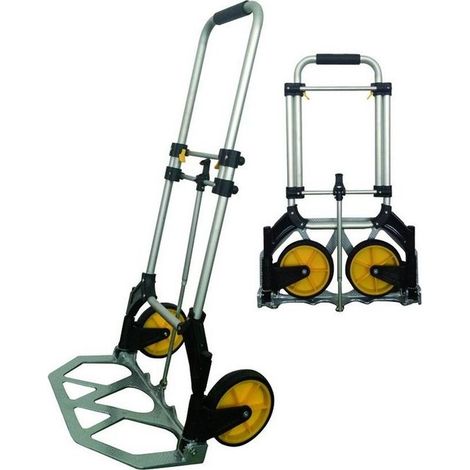Vigor-blinky 5970720 Ulisse Carrello Portatutto Pieghevole Alluminio Portata 70 Kg Ruote Gommate 17 cm