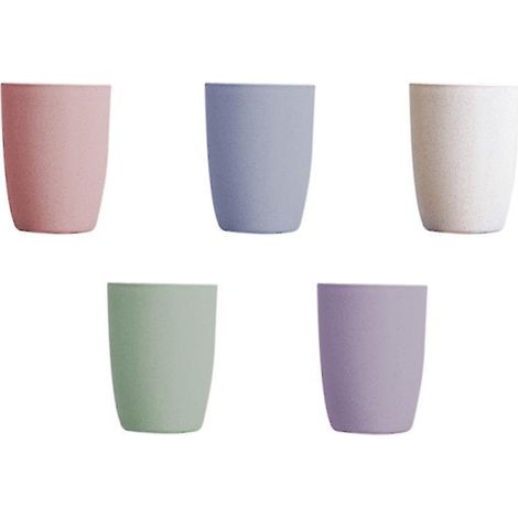 Lot de 5 tasses en paille de blé (1/3)