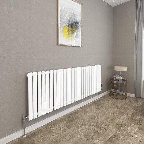 600x1593mm White Single Oval Column Radiator Horizontal Modern Central Heating Radiators