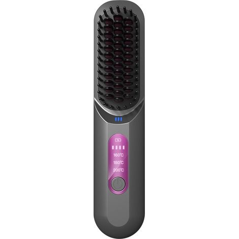 Brosse Lissante Sans Fil Portable : Coiffure Sans Fil pour Maison & Voyage (1/5)