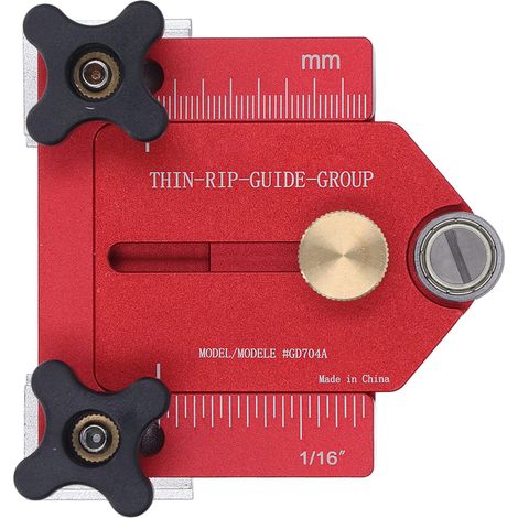 Gabarit de coupe mince pour scie circulaire sur table, rail de guidage en alliage d'aluminium, gabarit de travail du bois pour rail en T