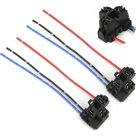 2× Douille H4 Femelle avec Fil de Cuivre, Résistante à la Chaleur, Connecteur Plug & Play 12V (1/5)