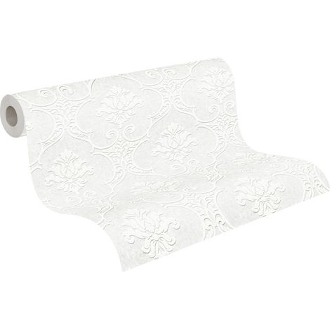A.S. Creation Meistervlies 354771 Vliestapete Barock 1.06 m x 25 m Weiß (1/5)