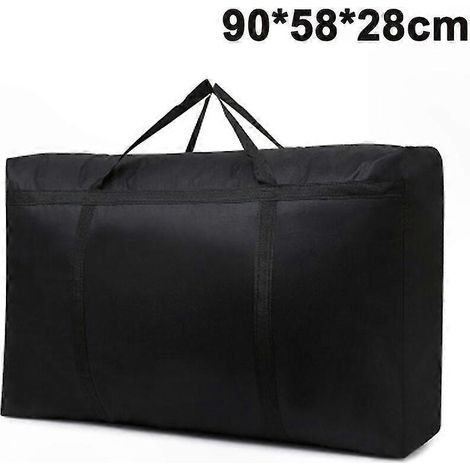 Großer 150-Liter-Bettwäschesack mit Reißverschluss, faltbarer Sack für Kleidung und Bettwäsche, verstärkte Griffe, ideal unter dem Bett für Bettdecken, Decken, Kleidung und Kissen. (1/5)