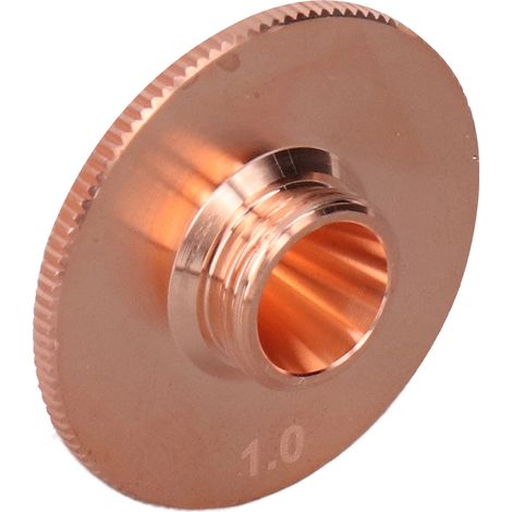 Einlagige Kupfer-Laserschneiddüse für Glasfaserschweißmaschinen, Industriezubehör, 1,0 mm Bohrung (1/5)