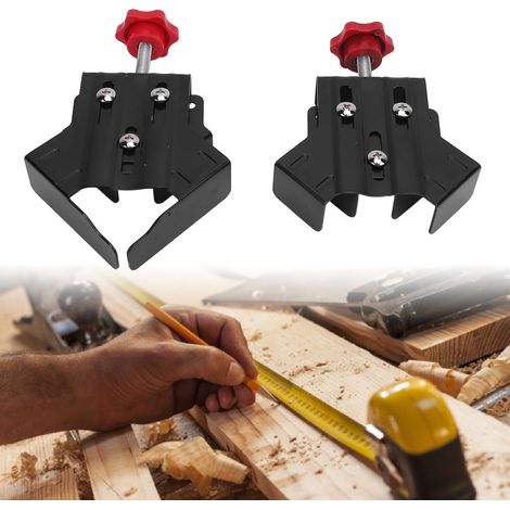 Ensemble de serre-joints à angle droit ouvert/fermé, positionneur de serrage rapide pour le travail du bois, serre-joint à 90°, serre-joint pour cadre photo, outil de serrage pour le travail du bois (1/5)