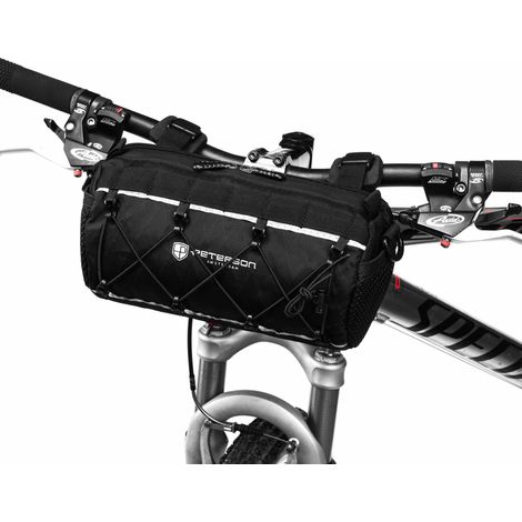 Borsa da telaio per bicicletta PTN ML09-NYL-7417 nera (1/5)