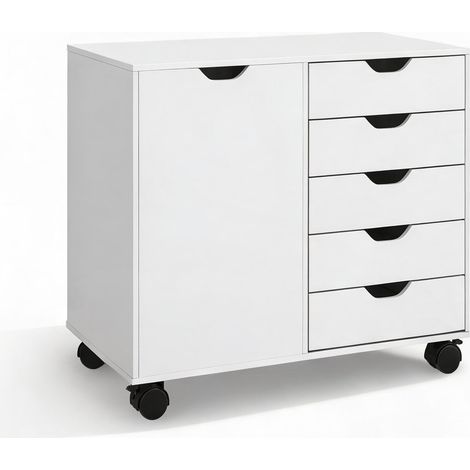 Meuble de rangement de bureau blanco 78 x 40 x 66,5 cm (1/5)