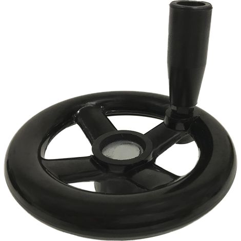 Volant de manœuvre Rotative RS PRO 140mm, 28mm Ø de montage en Phénoplaste, Renforcé de fibre végétale ( Prix pour 1 ) (1/3)