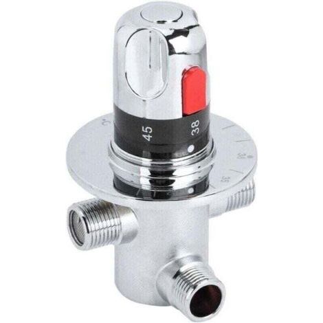 Mitigeur thermostatique, XU, G1/2, Anti-débordement, Thermostat, Température de l'eau réglable, Utilisation facile - (1/4)