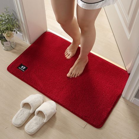 Tapis de bain absorbant à mousse à mémoire de forme, épais antidérapant, tapis d'entrée pour salle de bain, cuisine, couloir et vestibule (1/5)