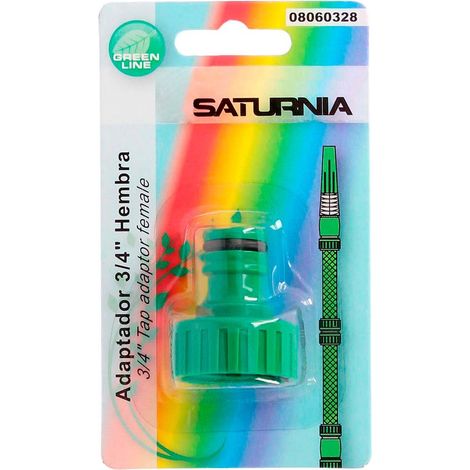 Adattatore per tubo in plastica 3/4 femmina Blister (1/2)