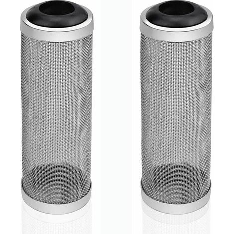 Filtre Protection - Acier Inoxydable - Diamètre Intérieur 16 mm - Pour Aquarium et Bassin Poisson / Crevette - 2 Pièces (1/5)