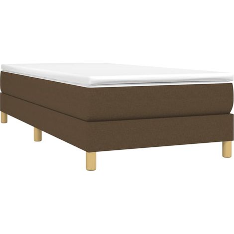 Boxspringbettgestell Dunkelbraun 90x190 cm Stoff vidaXL