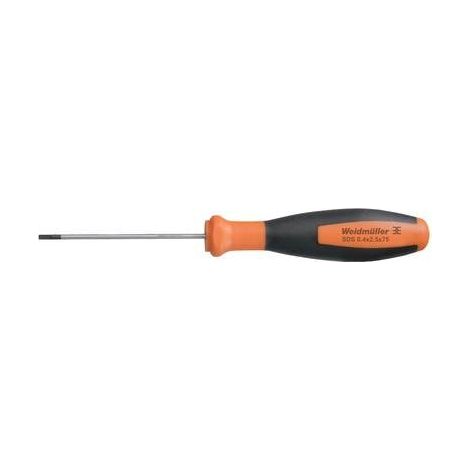 WEIDMÜLLER TOURNEVIS POUR VIS À FENTE LARGEUR DE LA LAME: 2.5 MM LONGUEUR DE LA LAME: 75 MM 2749320000