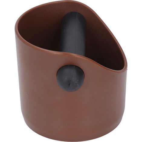 Bac à marc de café en plastique et caoutchouc avec barre de récupération, marron, pour coin café et cuisine. (1/5)