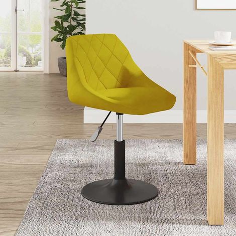 Chaise de salle à manger Jaune moutarde Velours (1/5)