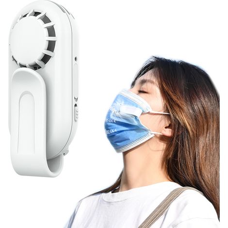 Ventilateur Pour Masque - Clip Portable Avec Moteur À Courant Continu Sans Balais - Batterie Intégrée 300 Mah - Fonctionnement Silencieux À Moins De 30 Db - 1 Pièce (1/5)